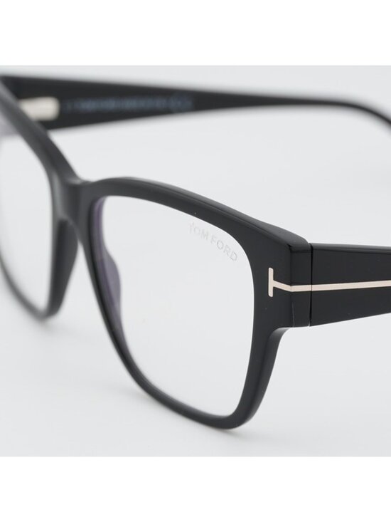 Tom Ford FT5745-B 001 Eyeglasses Shiny Black 54mm Square Frame main image 9